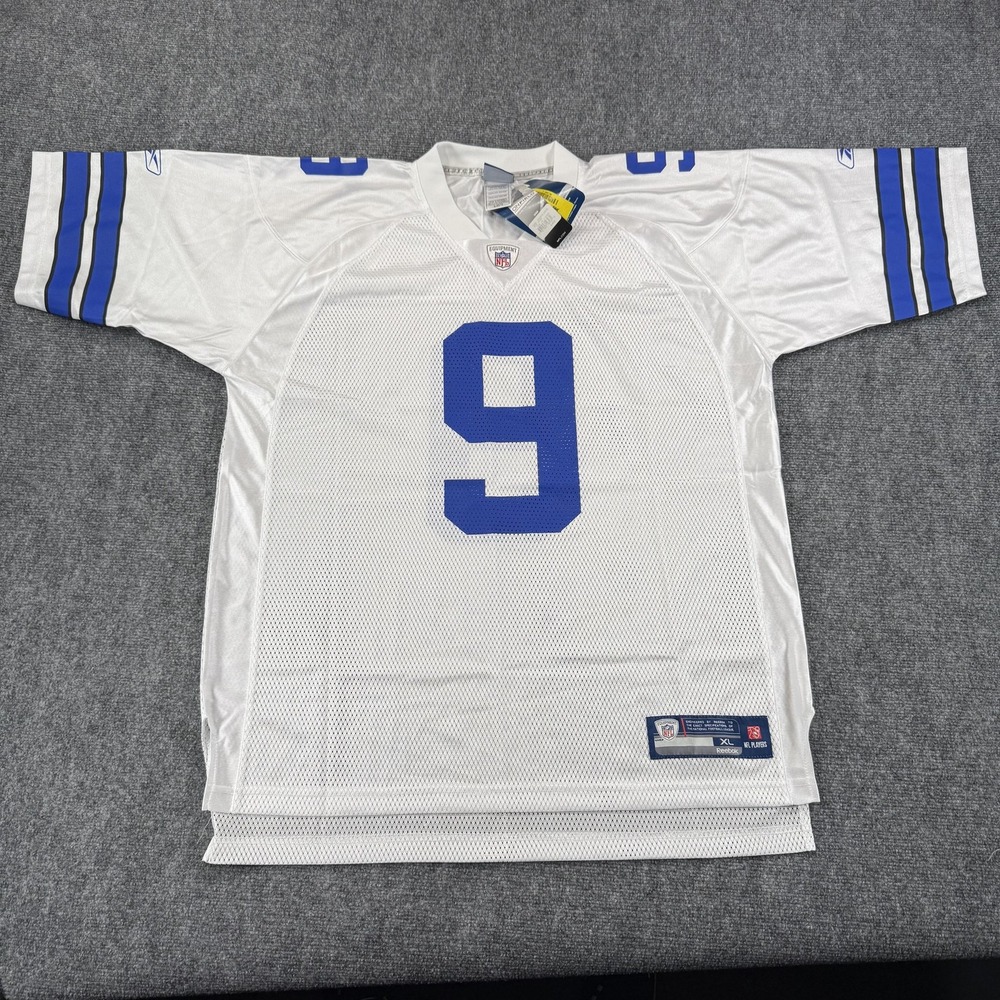 Dallas Cowboys Jersey Mens XL White NFL Football Tony Romo 9 Reebok On Field NWT